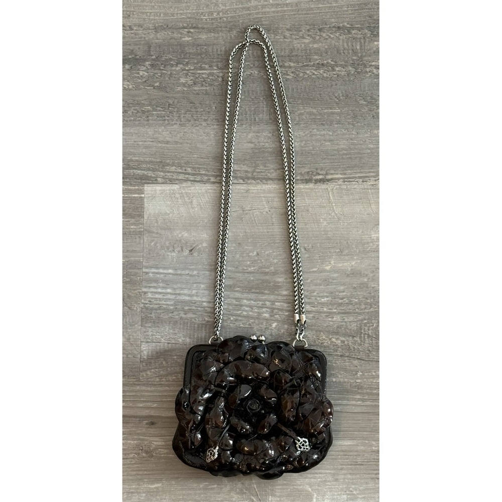 Brighton Roselie Flower Leather Coin Purse Crossbody. - Picture 2 of 16